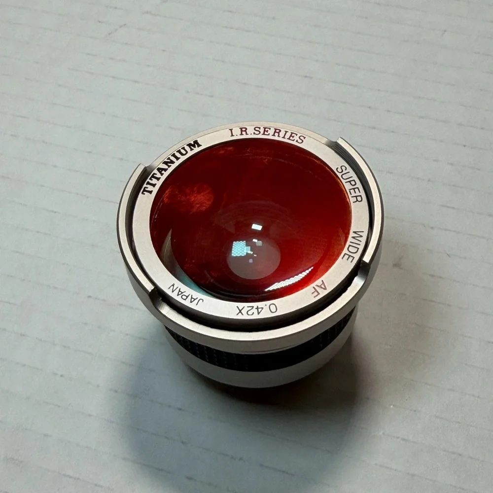 Titanium Camera Lens-I R Super Wide Macro Lens 0.42X AF Made in Japan